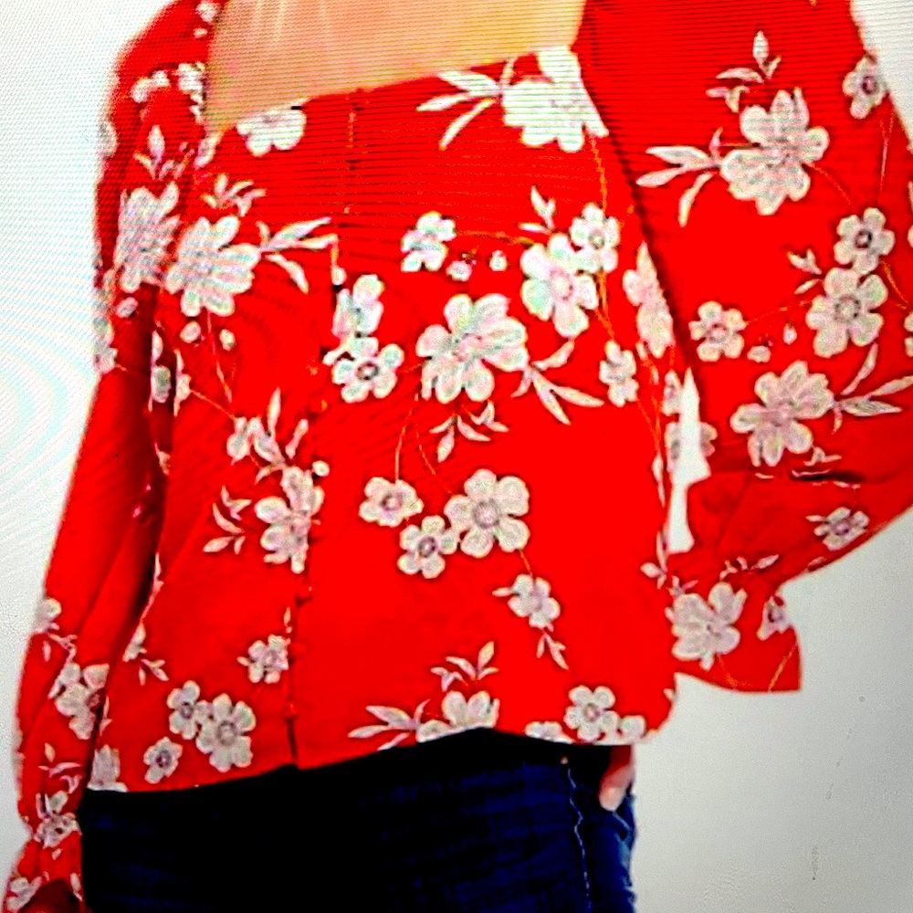 Sanctuary Trendy Floral Print Shirt from Dillards